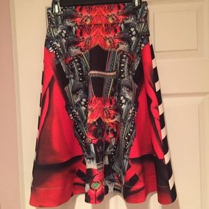 Multi-colored scuba skirt